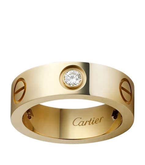 cartier golden ring|cartier ring real gold.